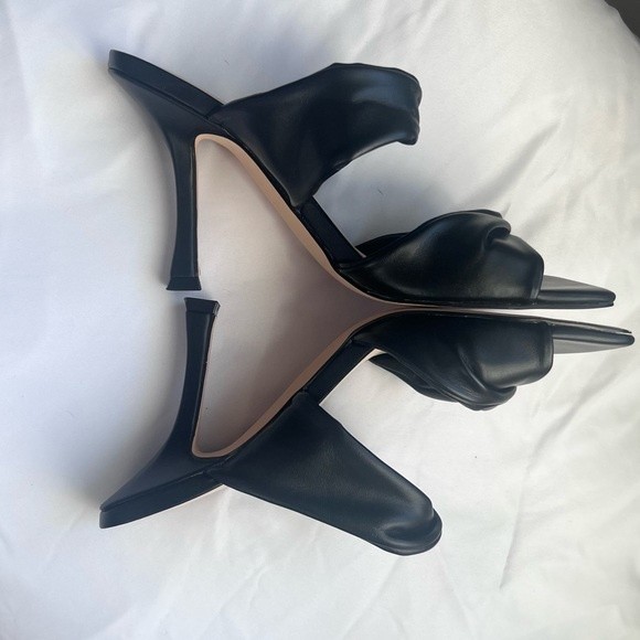 Nine West Sandals Seeya Slide High Heeled Sandals Women's Size 7.5 Black - Picture 8 of 8